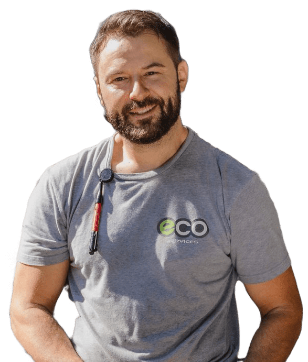 Man standing with smiled face